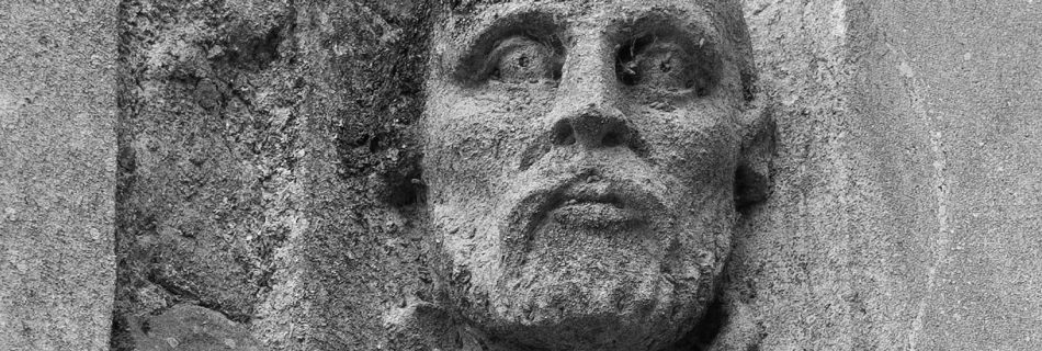 Face in the wall, Canterbury Cemetery