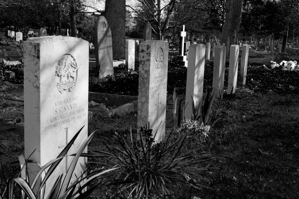 WW2 war graves in Canterbury Cemetery