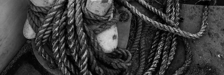 Rope around capstan in Whitstable